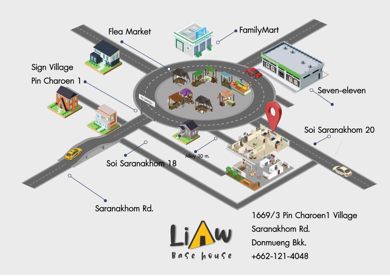 Liaw Base House Hostel Bangkok Bagian luar foto